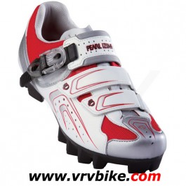 PEARL IZUMI - chaussures VTT MTB Race Dame rouge / blanc / argent taille 41 