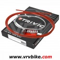 ELVEDES - TRIVIO - Kit cables / gaines complet av+ar Frein Route ROUGE