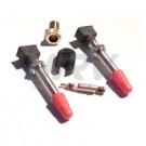 NO FLATS - valves tubeless PRESTA ( 2 X ) + embout et valve